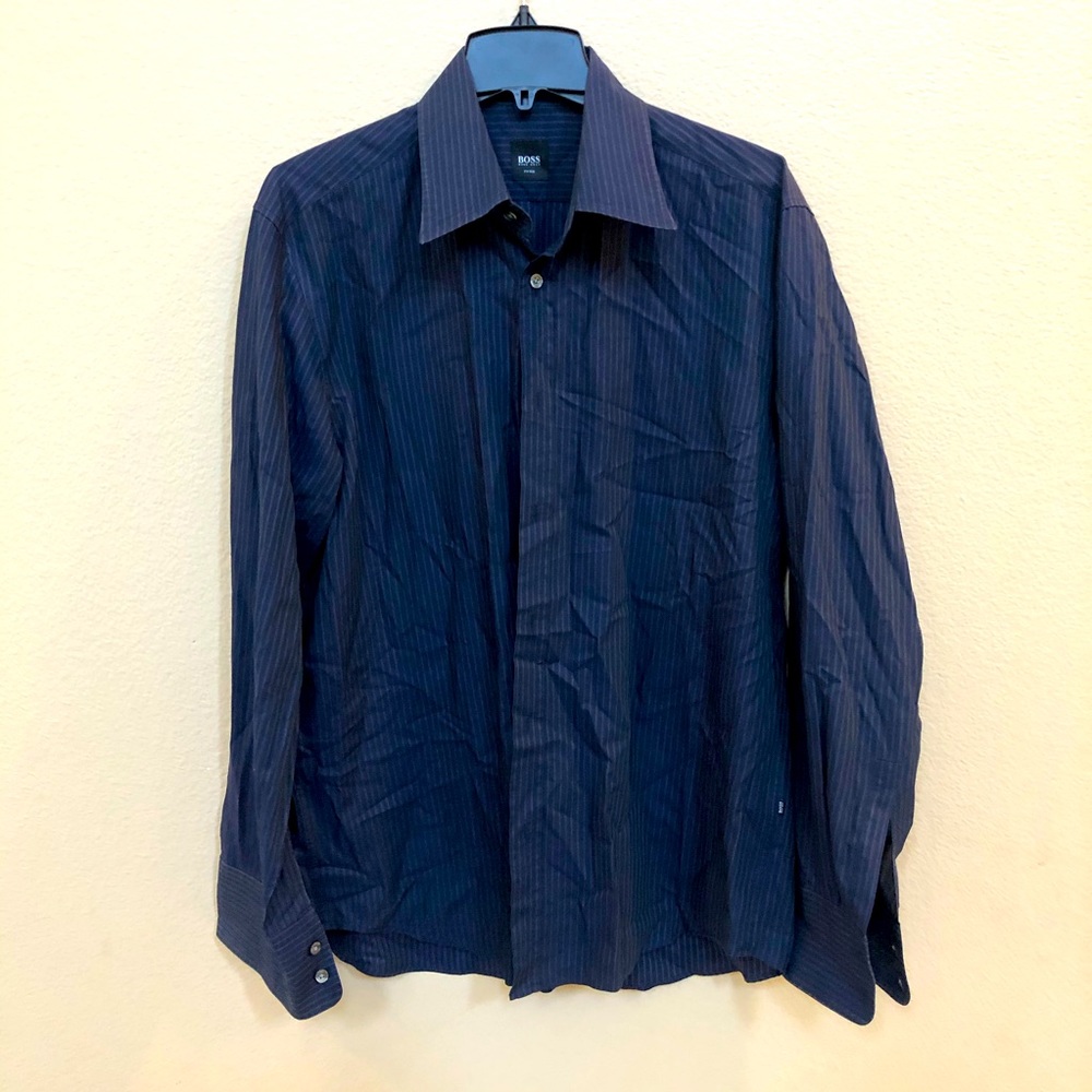 Nice Hugo Boss Fitted Button Down Long Sleeve